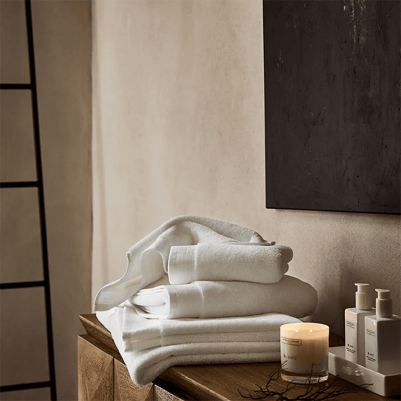 Luxe Supima Bath Towel, 70 x 125cm, White