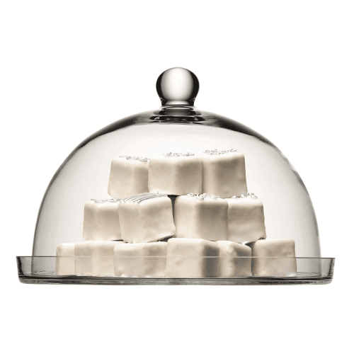Image showing the Vienna Plate and dome, D33 x H30cm, clear product.