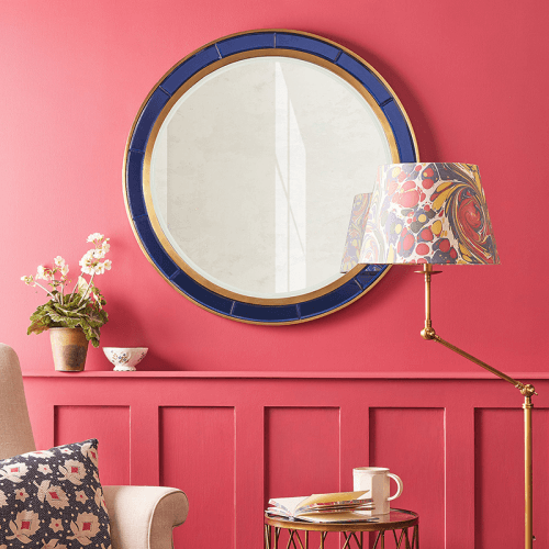 Image showing the Lillian Mirror, 80cm, Blue product.