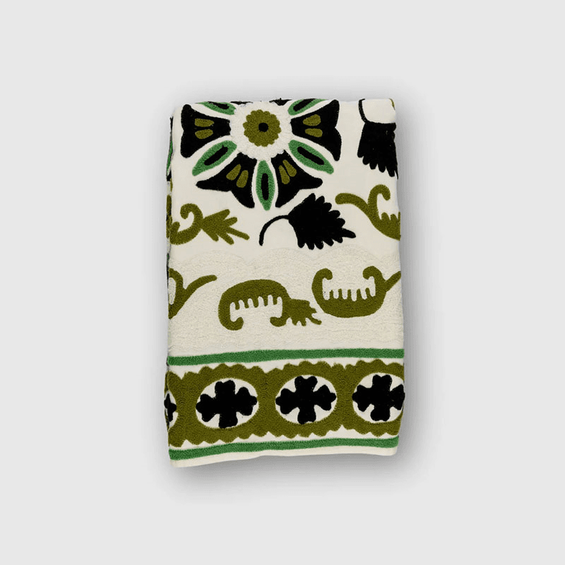 Suzani Tablecloth, 180 x 300cm, Forest
