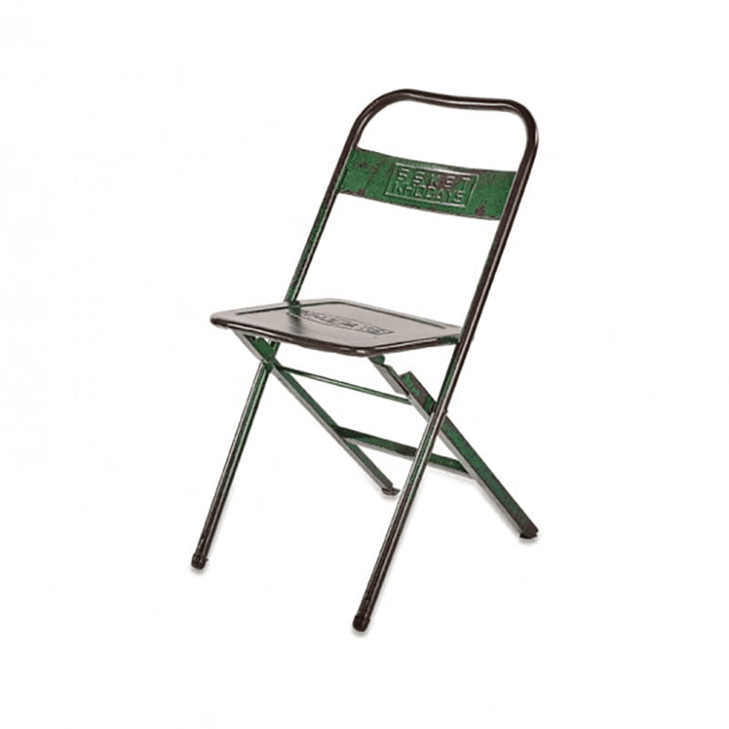 Ishan Folding Chair, Reclaimed Metal