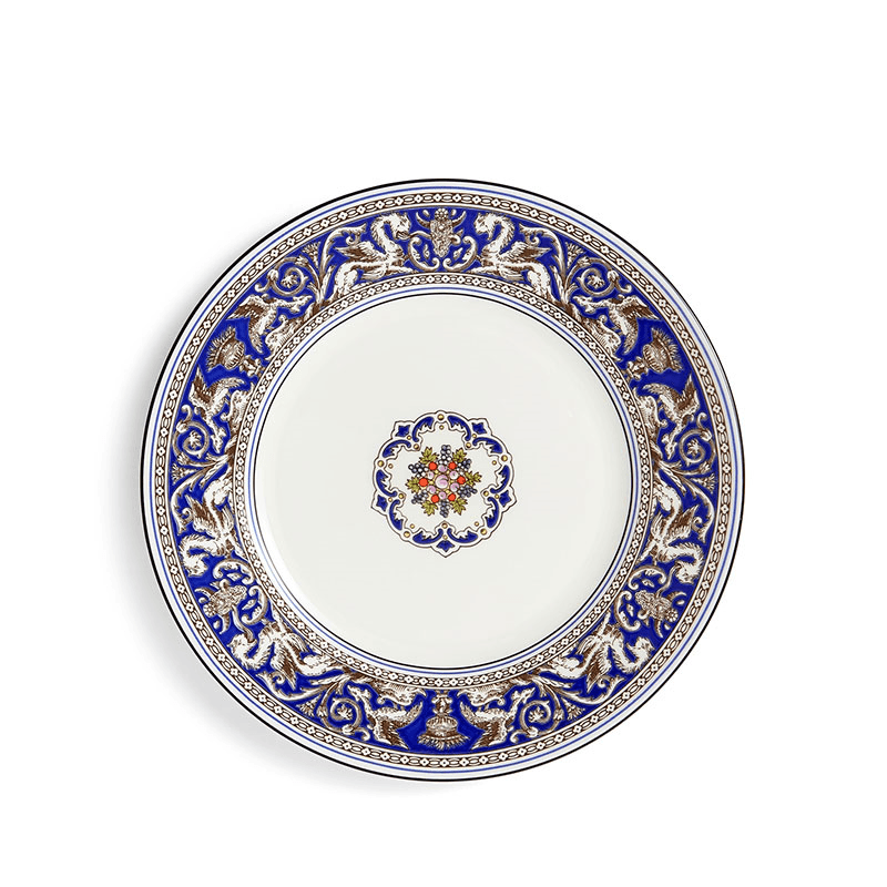 Florentine Plate, D20.6cm, Marine