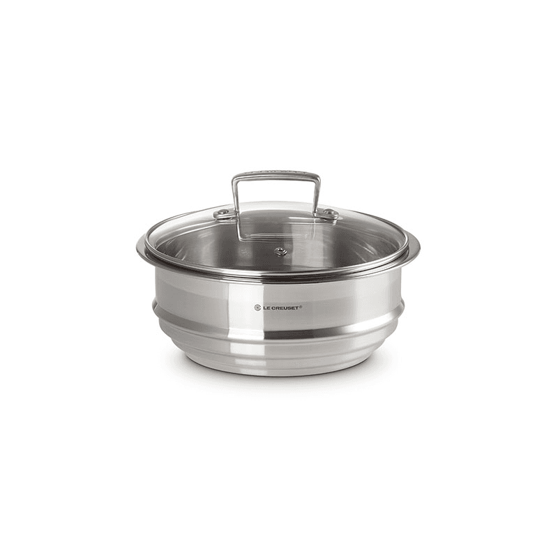 Classic 3-ply Multi Steamer with Glass Lid, 20cm, Stainless Steel