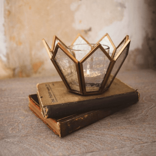 Image showing the Dufrene Lotus Tea Light Holder product.