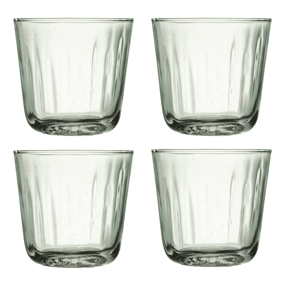 Mia Set of 4 tumblers, 250ml, recycled glass