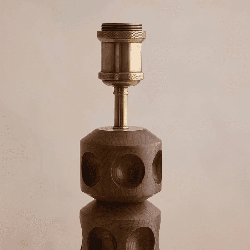 Francesca Table Lamp, H65cm, Brown