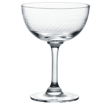 Image showing the Champagne Saucer, Bands, Set of 6, Crystal product.