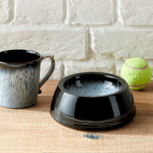 Image showing the Halo Pet Bowl, D17 x H6cm, Black product.