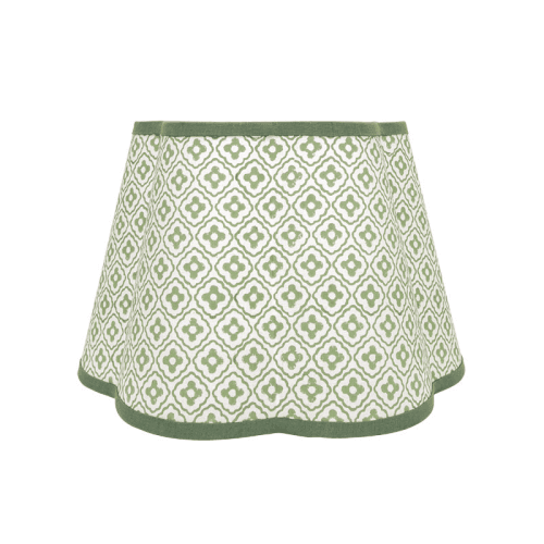 Image showing the Finestra Scalloped Shade, D28cm, Green product.
