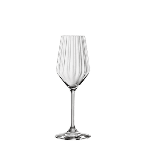 Image showing the LifeStyle Set of 4 Champagne Glasses, 310ml, Clear product.