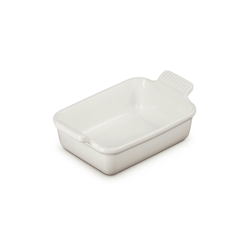 Stoneware Deep rectangular dish, 19cm - 1.08 litre, Meringue