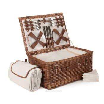 Image showing the Picnic Hamper, Classic, 6 person, Brown product.