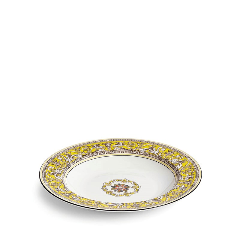 Florentine Rim Soup Bowl, D23cm, Citron