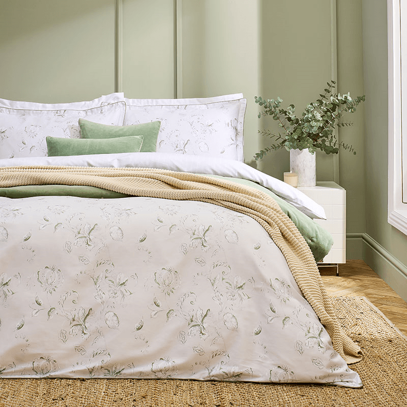 Hatton Duvet Set, King, Sage