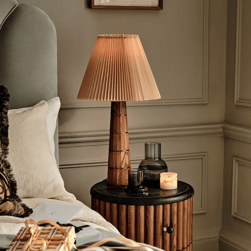 Facet Table Lamp, H70cm, Silver