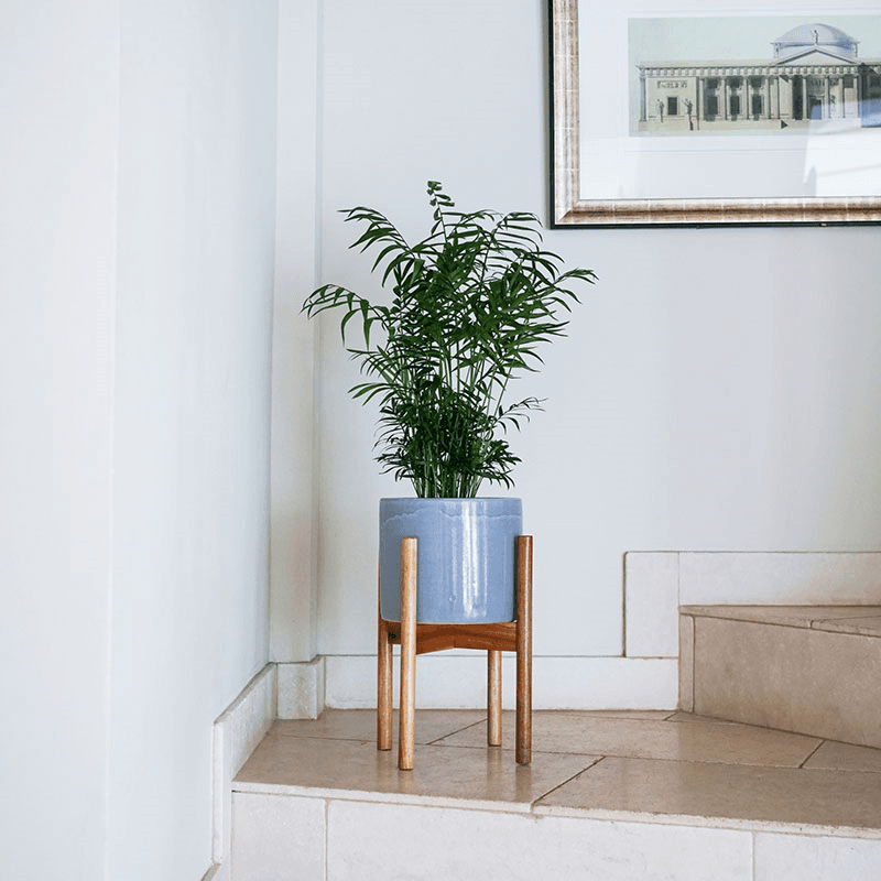 Anzio Planter with stand, D24cm, Warm Grey