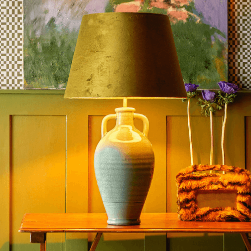 Image showing the Ampulla Table Lamp, H44cm, Dark Celadon product.