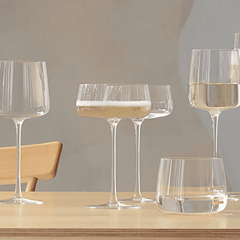 Metropolitan Set of 4 Champagne Saucers, 300ml, Clear