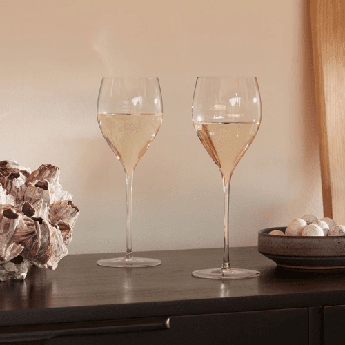 Image showing the Savoy Set of 2 White Wine Glasses, 360ml, Clear product.