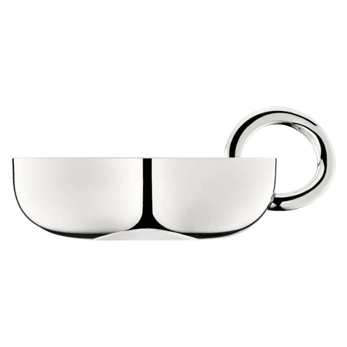 Image showing the Vertigo Bowl with bangle, 12cm, Christofle Silver product.