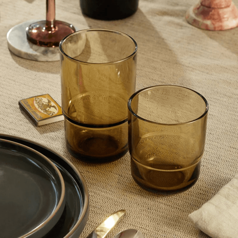 Short Night & Day Set of 4 Glasses, 350ml, Dusk
