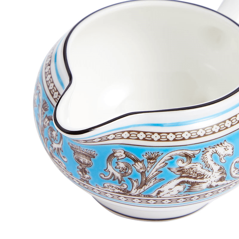 Florentine Cream, D12.1cm, Turquoise