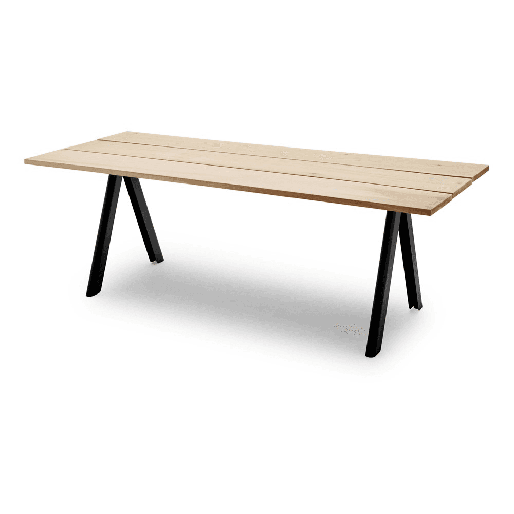Overlap Table, L220 x W90 x H74cm, Anthracite Black