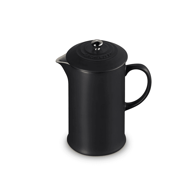 Stoneware Cafetiere, 1 litre, Satin Black