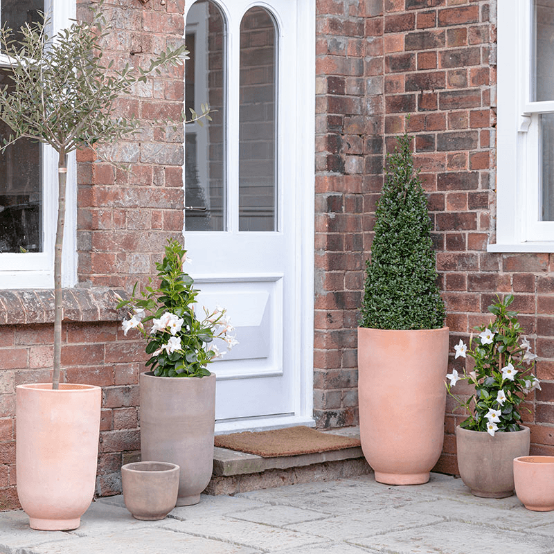 Cartmel Set of 2 Vase Planters, H65cm, Terracotta