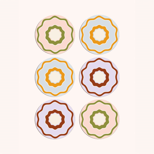 Image showing the Flowerama Set of 6 Placemats, D29cm, Multi product.