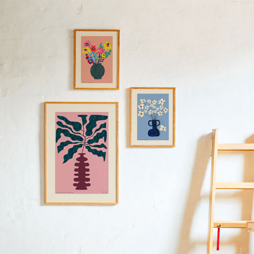 Image showing the Flower Studies 02 (Sommar) Art Print, 50 x 70cm product.