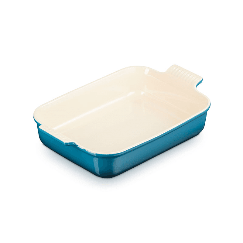 Stoneware Rectangular dish, 3.85L, Deep Teal