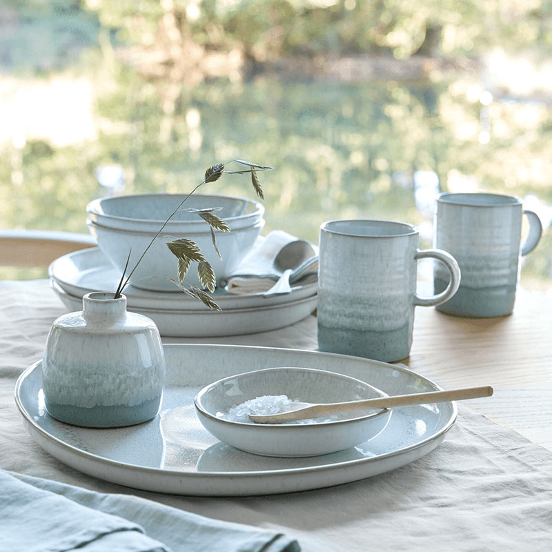 Kiln Green Set of 2 Mugs, 410ml