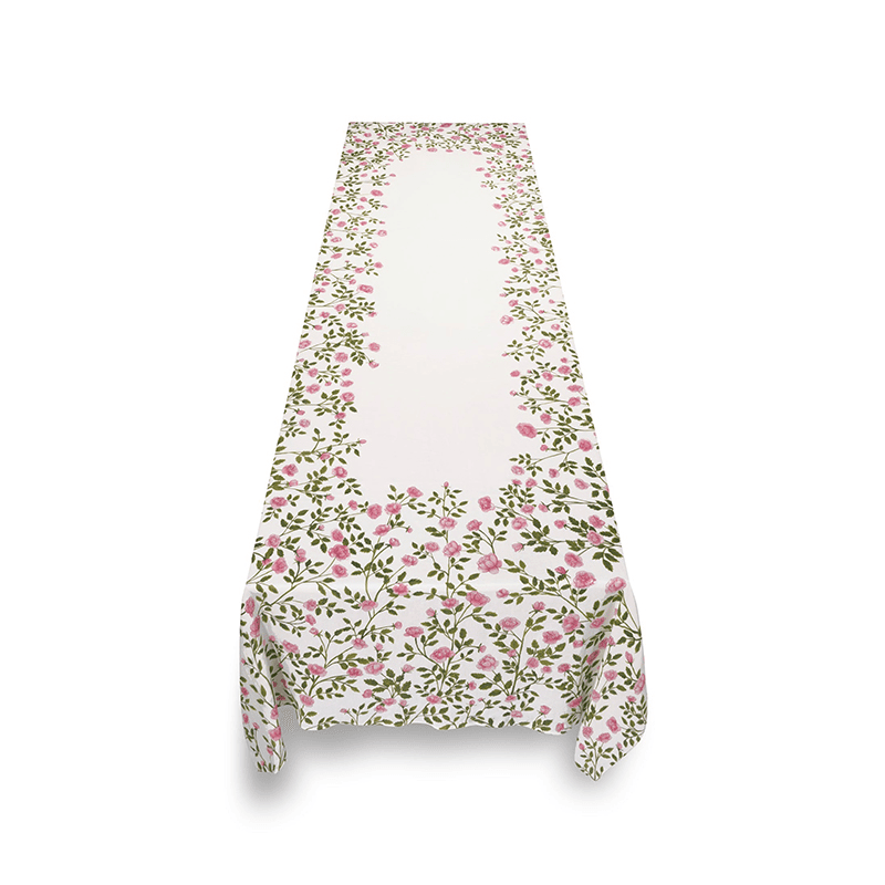Le Jardin Des Roses Tablecloth, L165 x W300cm, Pink