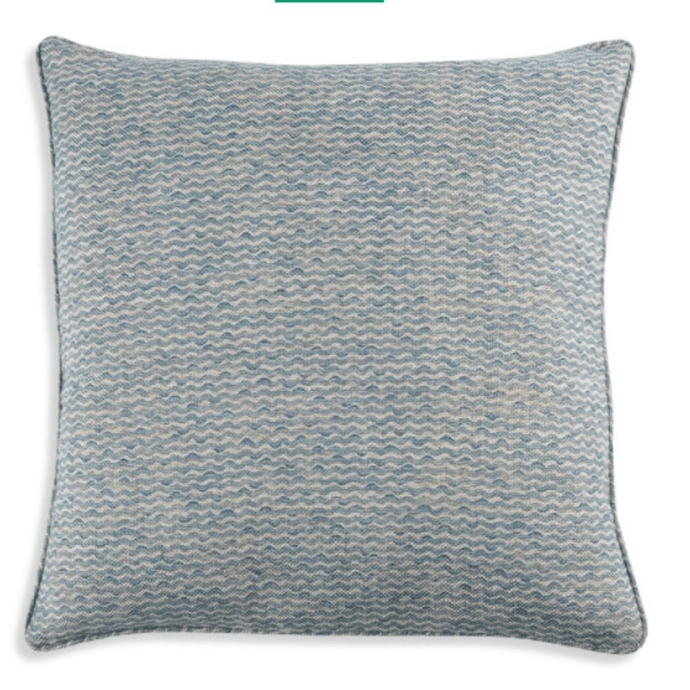 Cushion, Popple, Light Blue, Large Square