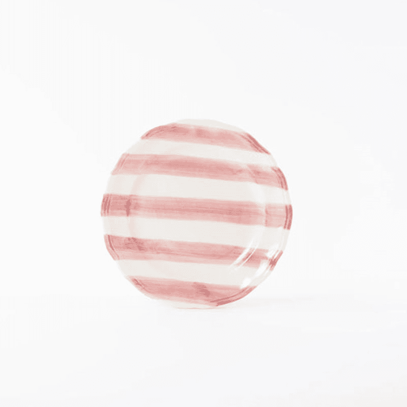 Stripes Plate, D21cm, Pink
