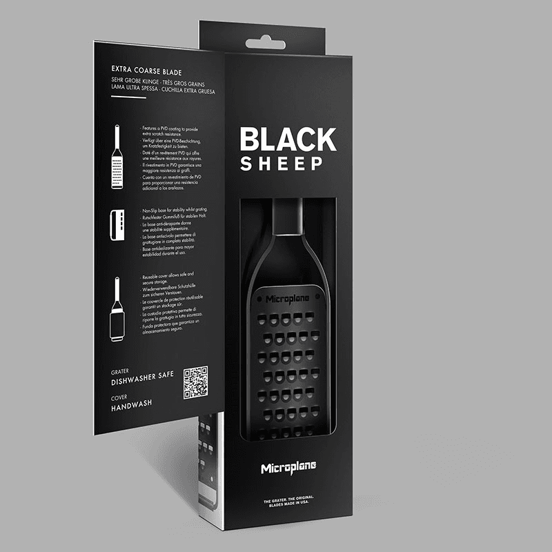 Black Sheep Extra Coarse Grater, Black