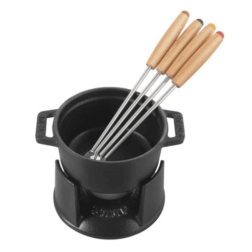 Image showing the Mini fondue set, 10cm, Black product.