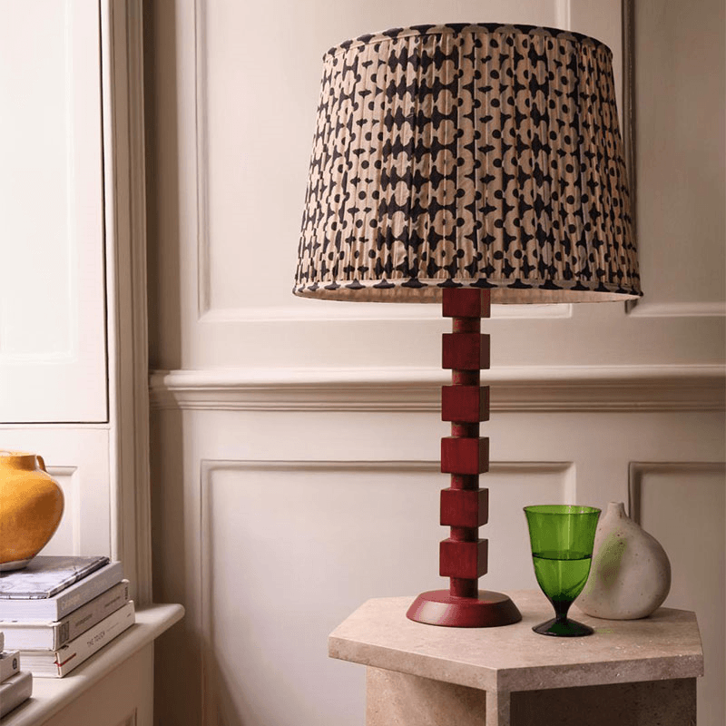 Huxley Table Lamp, H45cm, Brushed Red