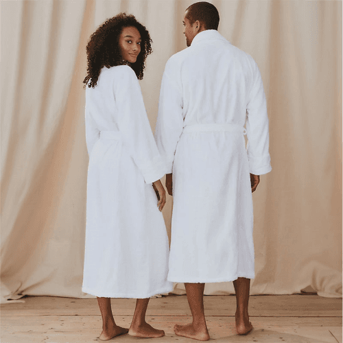 Organic Cotton Small Classic Robe, White