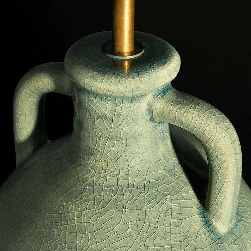 Ampulla Table Lamp, H44cm, Dark Celadon