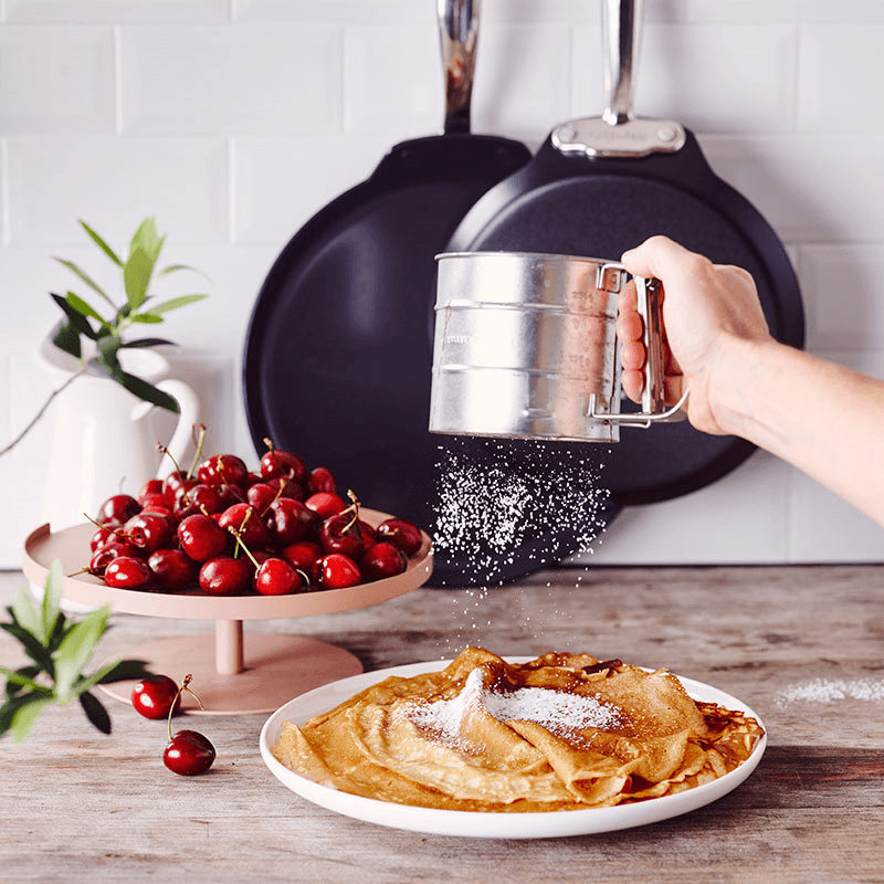 Barcelona Pro Non-Stick  Pancake Pan, 28, Black