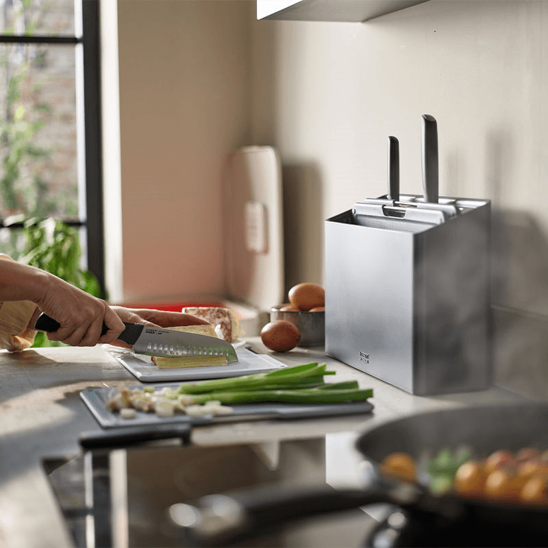 Folio Plus 8 Piece Knife & Chopping Board, Sky