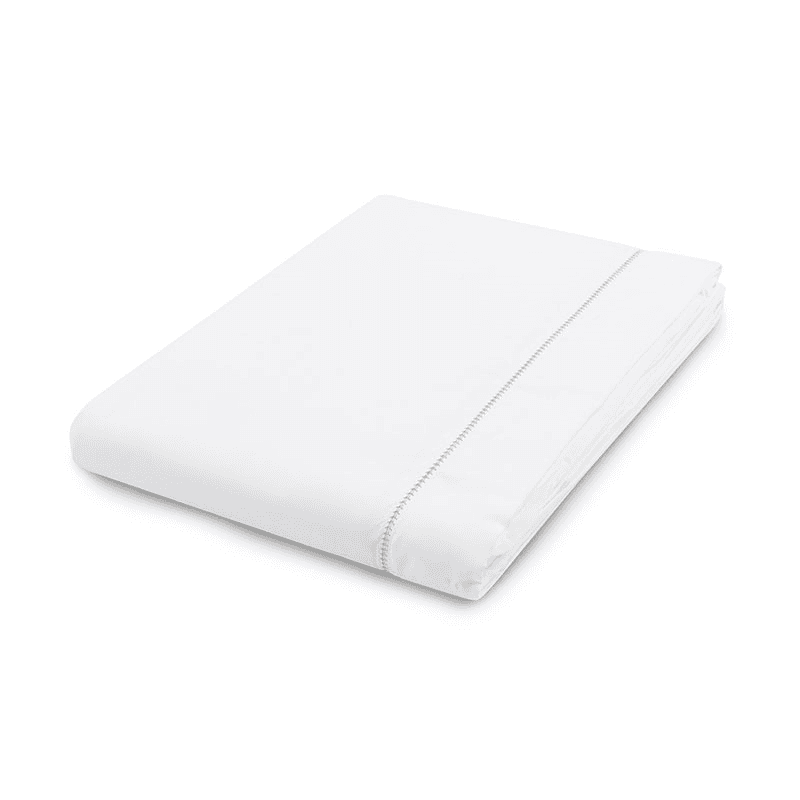 Porto Hemstitch Duvet Cover, Superking, Straw
