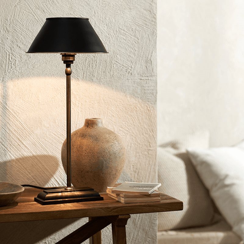 Winton Table Lamp, H45cm, Black