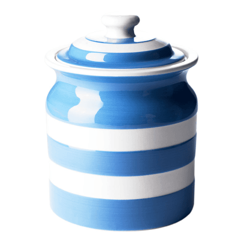 Image showing the Cornish Blue Plain Storage Jar, 1.68l product.