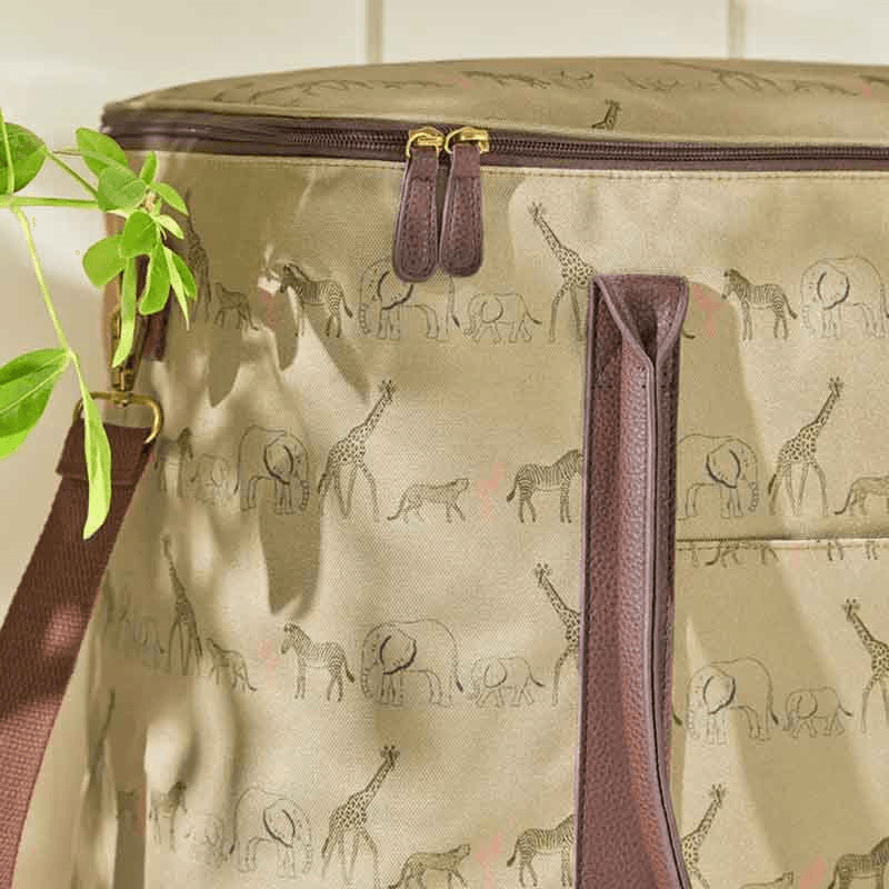 Animals of the Savannah Picnic Bag, Tan
