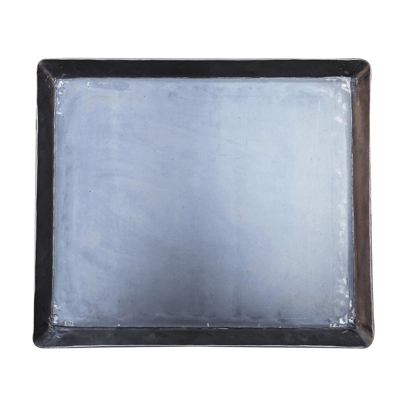 Cast iron tray, H3 x W36 x L30cm, Black