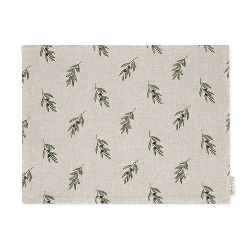 Olive Branch Set of 2 Placemats, Neutral