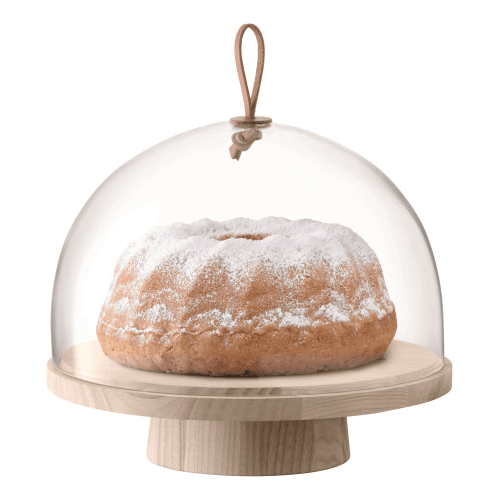 Image showing the Ivalo Ash stand & dome, 28cm/H23cm, clear product.